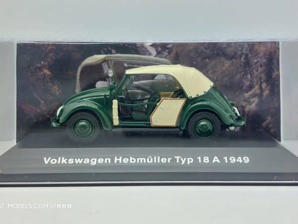 VW Hedmüller Typ 18 A 1949 Special 1/43