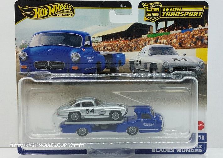 Mercedes CarTransport + Mercedes 300sl HotWheels Premium