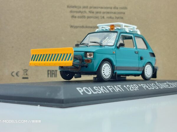 Polski Fiat 126p „Pług Śnieżny“ Снегорин Special 1/43