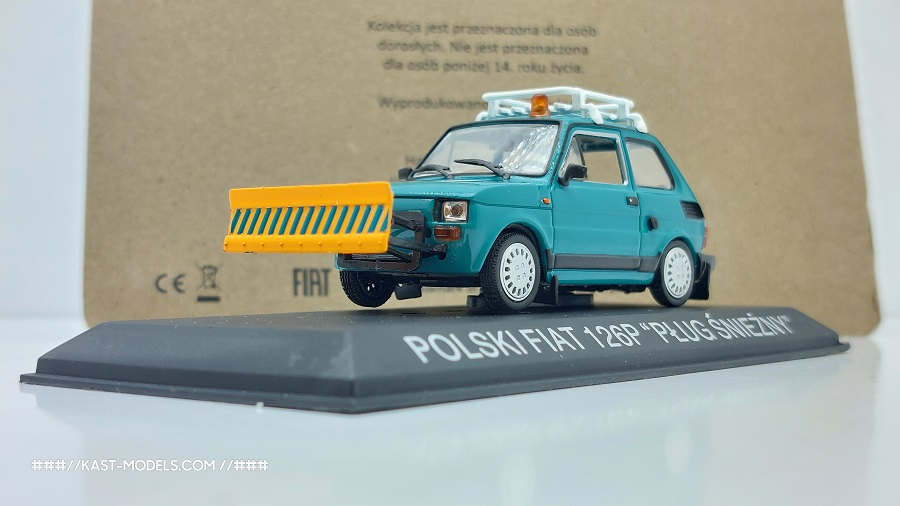 Polski Fiat 126p „Pług Śnieżny“ Снегорин Special 1/43