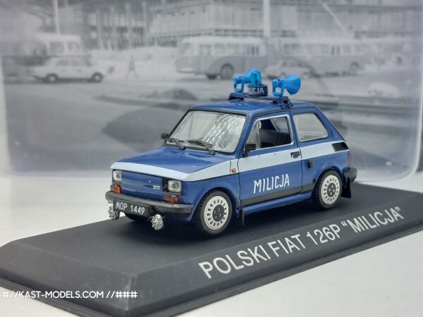 Polski Fiat 126p „Milicja“ Special 1/43