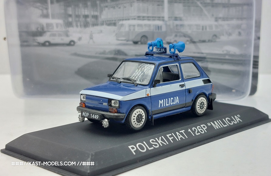 Polski Fiat 126p „Milicja“ Special 1/43